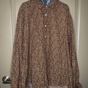 DOCKERS Men’s Laundered Floral buttoned Shirt 2XL